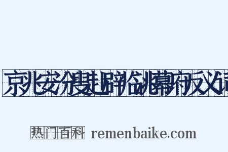 京兆安汾叟赴辟临洮幕府反义词是什么意思的图片